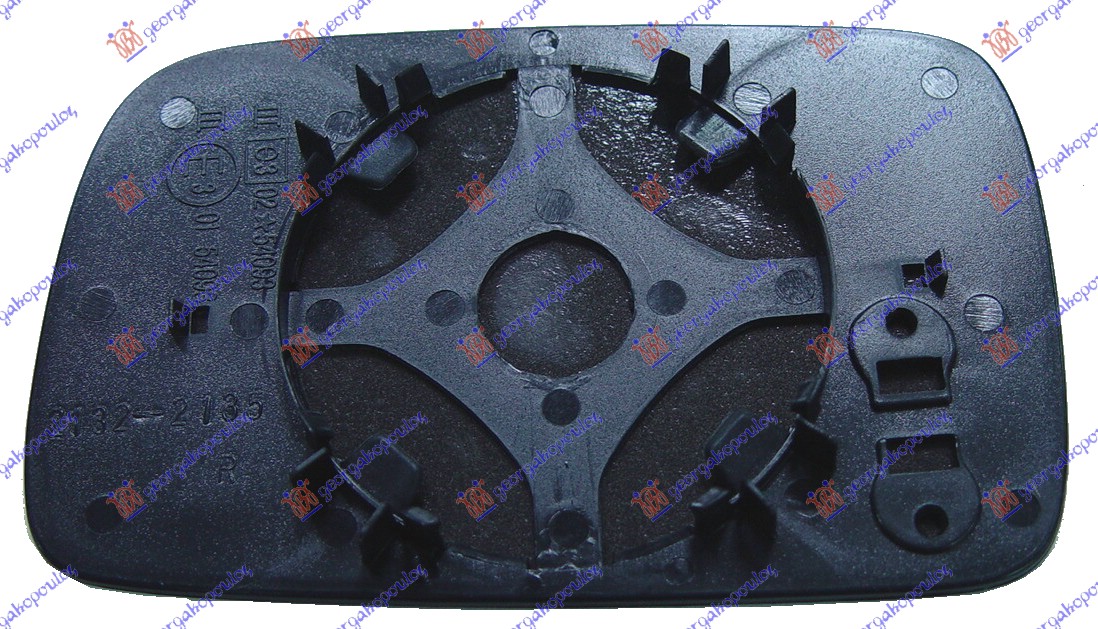STAKLO RETROVIZORA (KONVEKSNO) VW POLO CLASSIC 1995-2002 (6V2)
