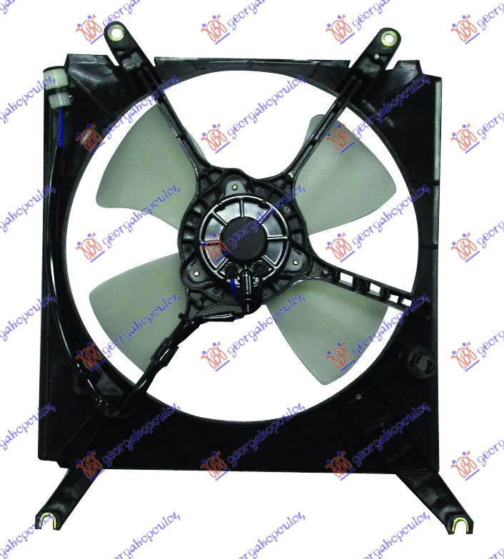 VENTILATOR KOMPLET (BENZIN) (275mm) (2 PIN) (JAPAN) SUZUKI SWIFT H/B 1996-2005 (AH/AJ/EA/MA)
