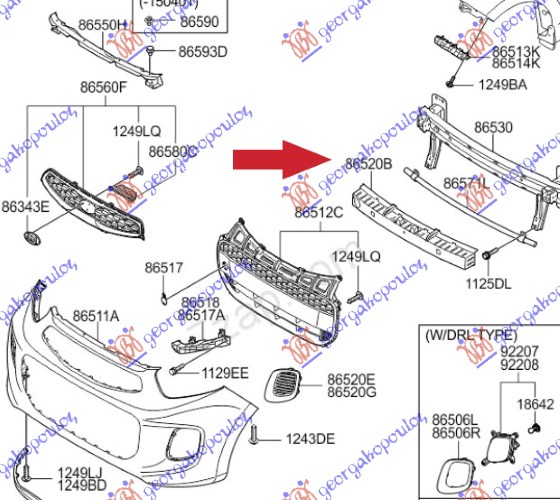 APSORBER PREDNJEG BRANIKA (ORIGINALNI) KIA PICANTO 2004-2008 (SA)