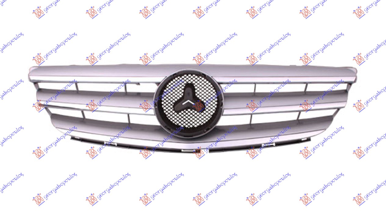 PVC MASKA HROM/SREBRNA MERCEDES B CLASS 2006-2008 (W245)