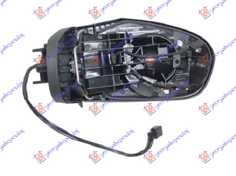 RETROVIZOR (BEZ POKLOPCA) ELEKTRICNI SA GREJACEM -2008 (A KVALITET) (ASFERICNO STAKLO) MERCEDES B CLASS 2006-2008 (W245)