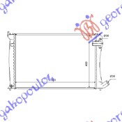 HLADNJAK MOTORA 2.0 HDi (60.3x41.2x27) CITROEN XANTIA 1993-2001 (X1/X2)