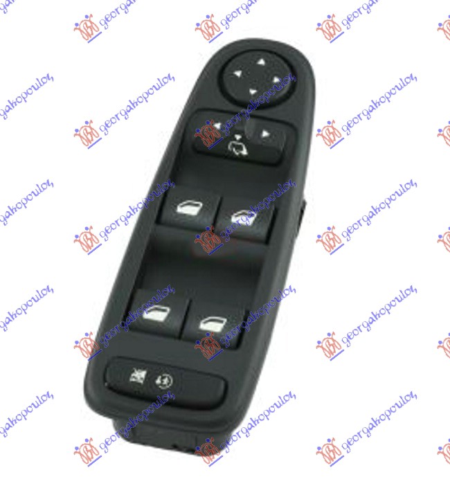 PREKIDAC U PREDNJIM VRATIMA (4 TASTERA) (9 PIN) CITROEN C4 PICASSO/GRAND PICASSO 2007-2014 (UD/UA)