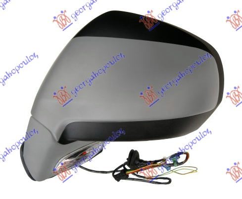 RETROVIZOR ELEKTRICNI SA GREJACEM (MIGAVAC) (SVETLO) (A KVALITET) (KONVEKSNO STAKLO) CITROEN C4 PICASSO/GRAND PICASSO 2007-2014 (UD/UA)