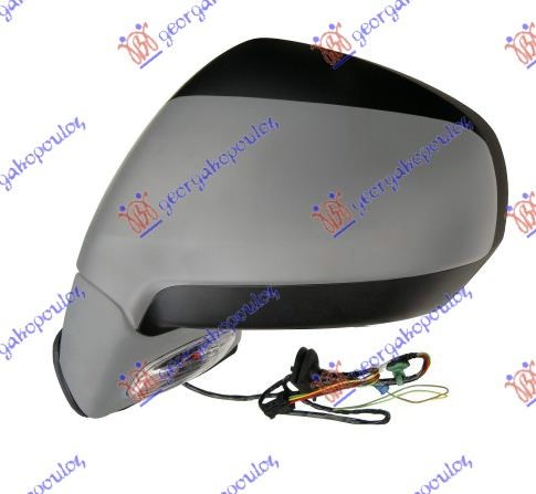 RETROVIZOR ELEKTRICNI SA GREJACEM (ELEKTRO-SKLOPIV) (MIGAVAC) (SVETLO) (A KVALITET) (KONVEKSNO STAKLO) CITROEN C4 PICASSO/GRAND PICASSO 2007-2014 (UD/UA)