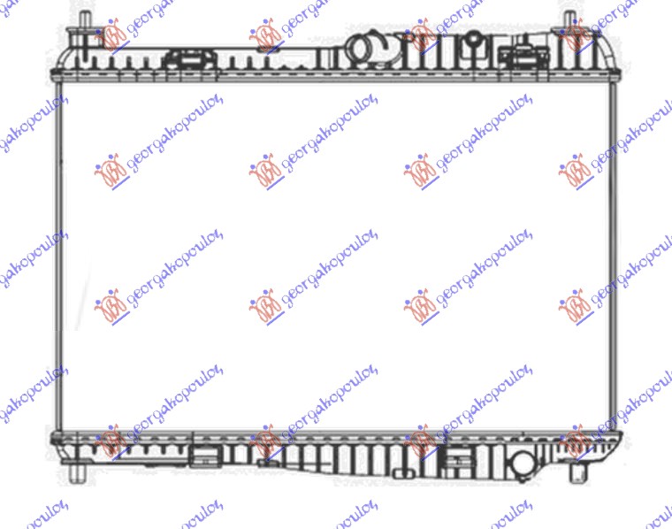 HLADNJAK MOTORA 1.25/1.4/1.6 BENZIN (MAN) (+/-AC) (56x35.5) (MAHLE BEHR)  FIESTA 08-13