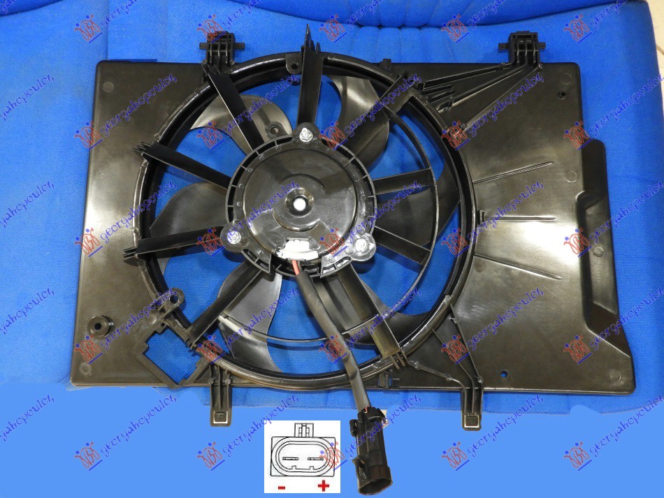 VENTILATOR KOMPLET (BENZIN/DIZEL) (+AC) FORD FIESTA 2013-2017 (JD)