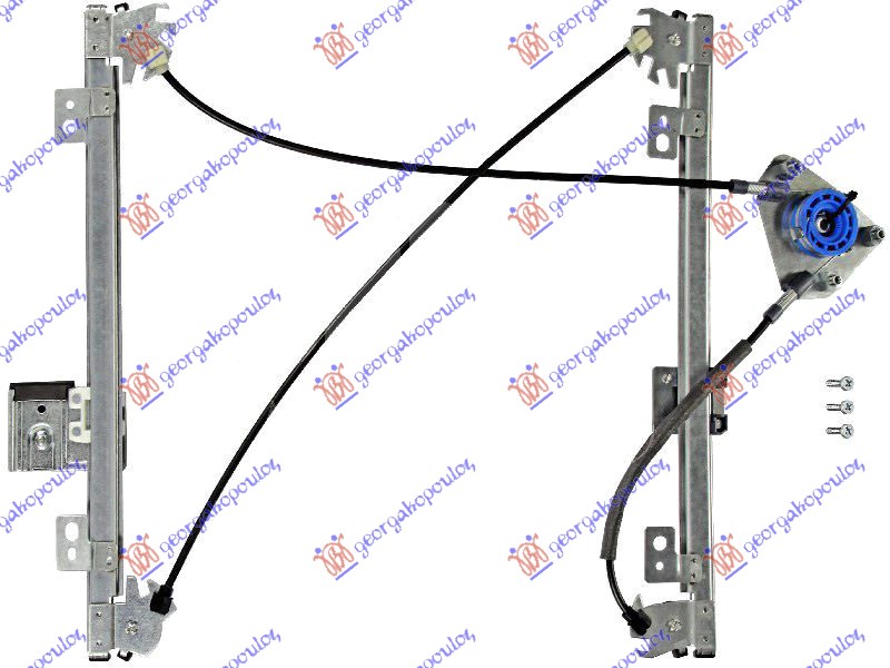 PODIZAC PREDNJEG PROZORA ELEKTRICNI (BEZ MOTORA) 3 VRATA (A KVALITET) FORD FIESTA 2008-2013 (CB1/JHJD)