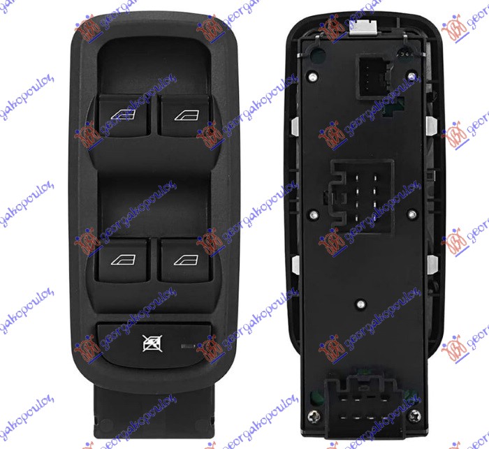 PREKIDAC U PREDNJIM VRATIMA (4 TASTERA) (19 PIN) FORD FIESTA 2008-2013 (CB1/JHJD)