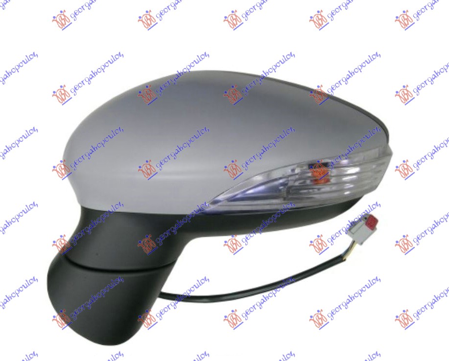 RETROVIZOR ELEKTRICNI PM (MIGAVAC) (ASFERICNO STAKLO) FORD FIESTA 2008-2013 (CB1/JHJD)