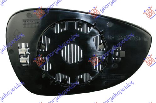 STAKLO RETROVIZORA SA GREJACEM (ASFERICNO) FORD FIESTA 2008-2013 (CB1/JHJD)
