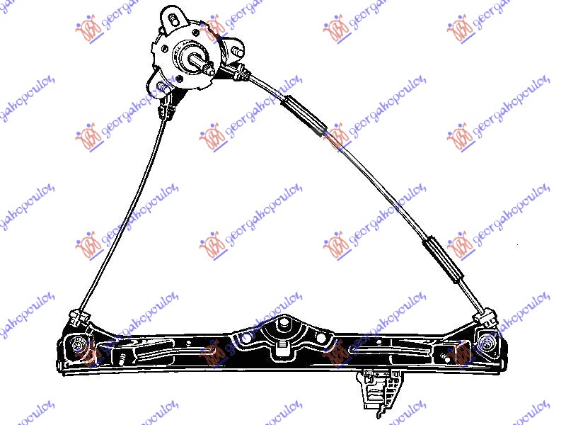 PODIZAC PROZORA MEHANICKI 3 VRATA (A KVALITET) FORD KA 2008-2016 (RU8)