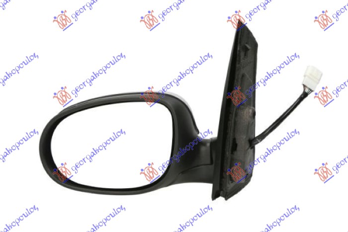 RETROVIZOR ELEKTRICNI SA GREJACEM (A KVALITET) (KONVEKSNO STAKLO) FORD KA 2008-2016 (RU8)