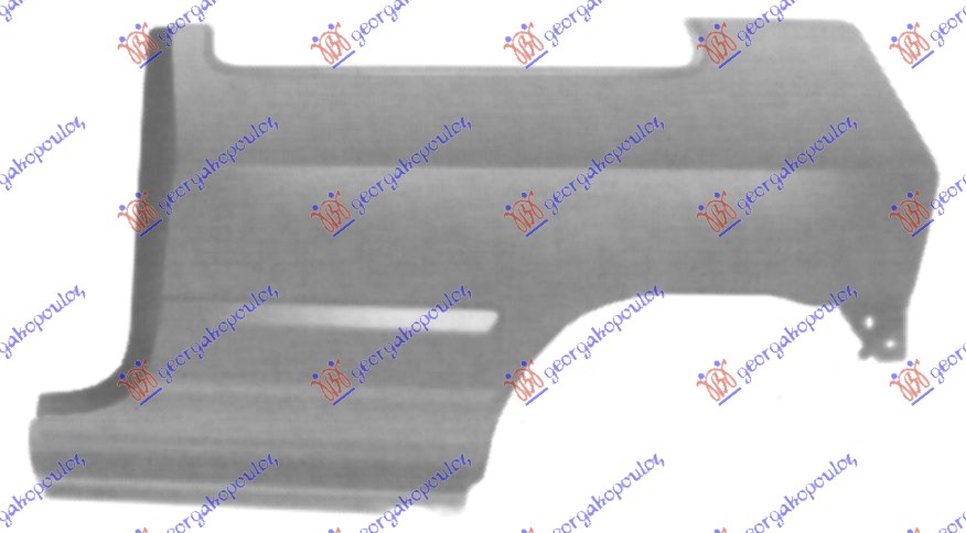 ZADNJI BLATOBRAN 3 VRATA RENAULT CLIO I 1990-1994 (B C57/5 357)