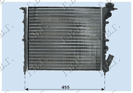 HLADNJAK MOTORA 1.2 (39x38) (OTVOREN SISTEM) RENAULT CLIO I 1990-1994 (B C57/5 357)