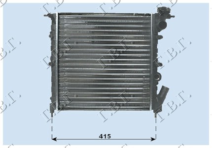 HLADNJAK MOTORA 1.1CC (-AC) (35x35) RENAULT CLIO I 1990-1994 (B C57/5 357)