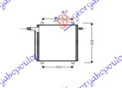 HLADNJAK KLIME (38x390) RENAULT TWINGO 1992-1998 (C06)