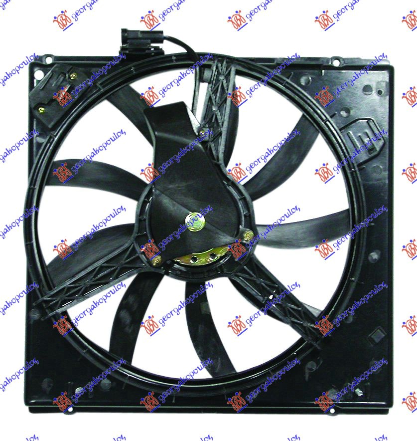 VENTILATOR HLADNJAKA KOMPLET (BENZIN) (+AC) RENAULT TWINGO 1992-1998 (C06)