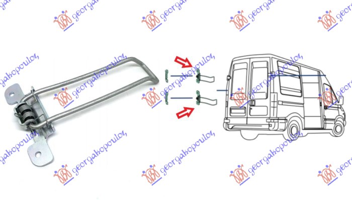 GRANICNIK GEPEK VRATA (DUPLA VRATA) IVECO DAILY 2000-2007