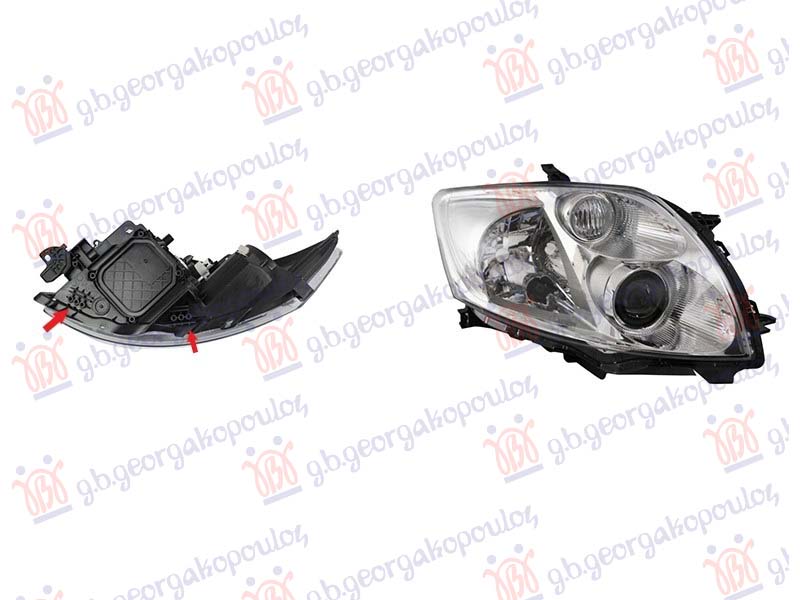 FAR ELEKTRICNI HROM (IKI TIP) (BEZ MOTORA) (DEPO) TOYOTA AURIS 2006-2010 (E15)