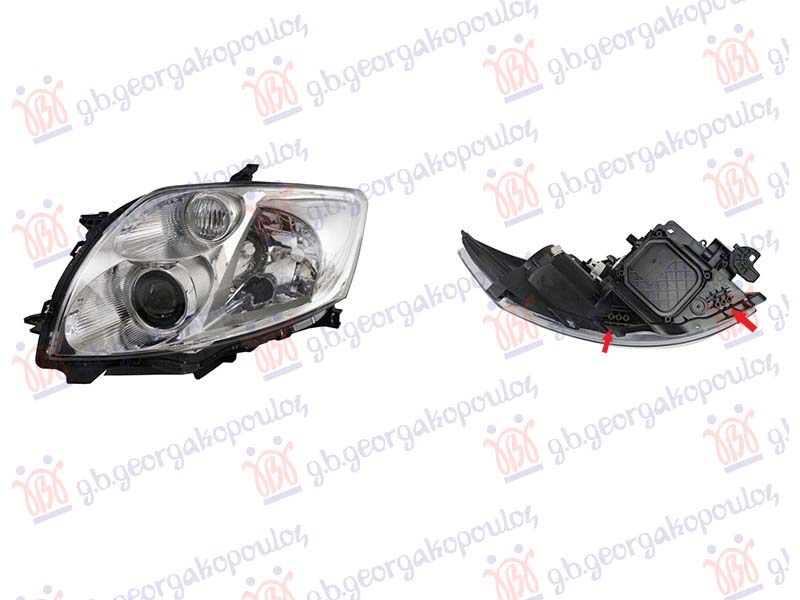 FAR ELEKTRICNI HROM (IKI TIP) (BEZ MOTORA) (DEPO) TOYOTA AURIS 2006-2010 (E15)