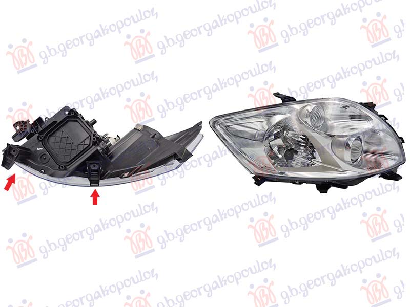 FAR ELEKTRICNI HROM (VALEO TIP) (BEZ MOTORA) (DEPO) TOYOTA AURIS 2006-2010 (E15)