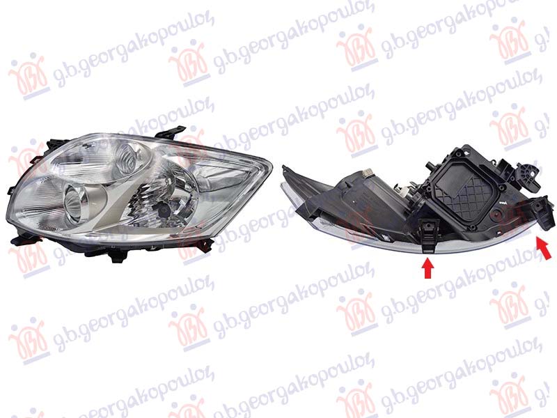 FAR ELEKTRICNI HROM (VALEO TIP) (BEZ MOTORA) (DEPO) TOYOTA AURIS 2006-2010 (E15)