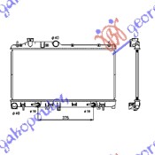 HLADNJAK MOTORA 2.0/2.5i 16V (AUTO) (34x68.5x16) SUBARU LEGACY/OUTBACK 2004-2010 (BL/BM/BR/BP)