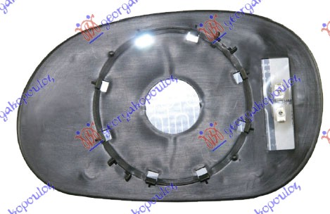 STAKLO RETROVIZORA SA GREJACEM (ASFERICNO) RENAULT LAGUNA 1994-1998 (B56/556)