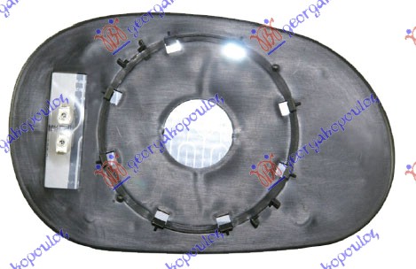 STAKLO RETROVIZORA SA GREJACEM (ASFERICNO) RENAULT LAGUNA 1994-1998 (B56/556)