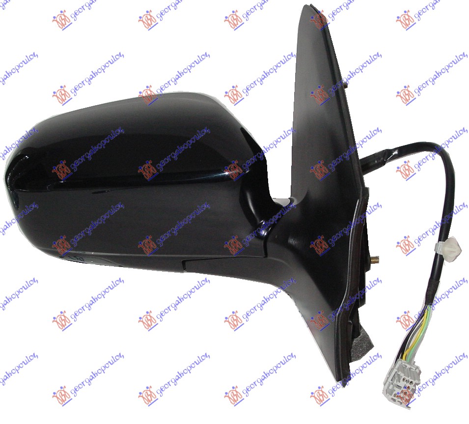 RETROVIZOR ELEKTRICNI SA GREJACEM 3 VRATA (A KVALITET) (KONVEKSNO STAKLO) HONDA CIVIC H/B-L/B 2001-2004 (EU/EP/EV)