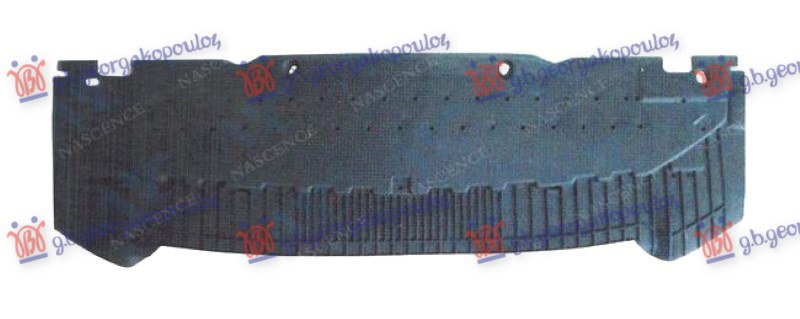ZASTITA MOTORA ISPOD BRANIKA PLASTICNA AUDI A4 2007-2011 (8KH/8K2/8K5)