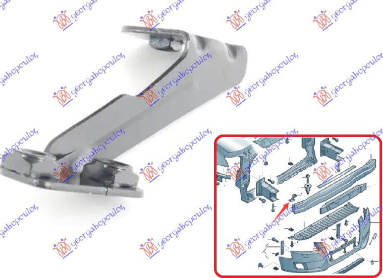NOSAC SINE PREDNJEG BRANIKA AUDI A4 2007-2011 (8KH/8K2/8K5)