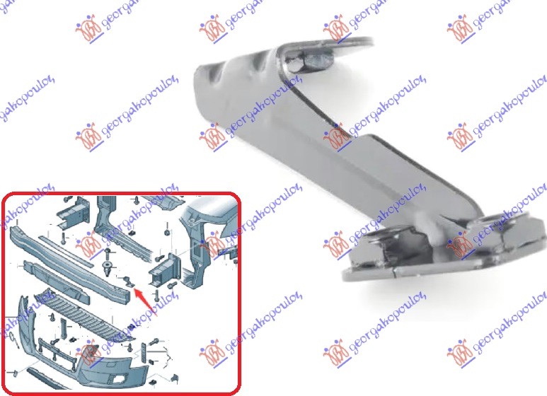 NOSAC SINE PREDNJEG BRANIKA AUDI A4 2007-2011 (8KH/8K2/8K5)
