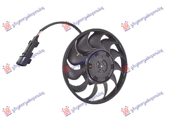 VENTILATOR KOMPLET 3.0 DIZEL (40cm) (600w) AUDI A4 2007-2011 (8KH/8K2/8K5)