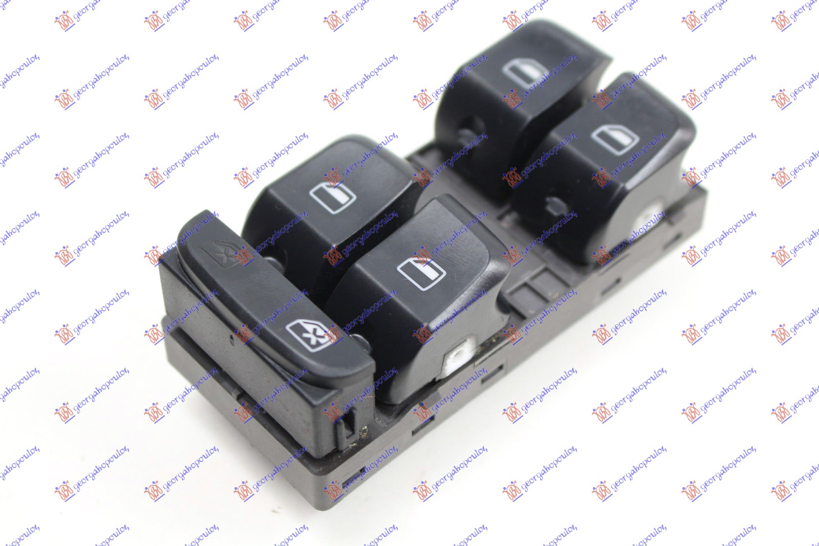 PREKIDAC U PREDNJIM VRATIMA HROM/CRNI (4 TASTERA) (10 PIN) AUDI A4 2011-2015 (8KH/8K2/8K5)