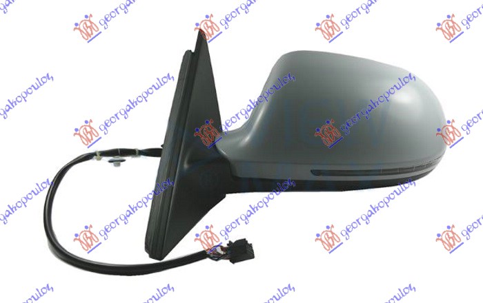 RETROVIZOR ELEKTRICNI SA GREJACEM PM (ELEKTRO-SKLOPIV) (MIGAVAC) (MEMORIJA) -10 (14 PIN) (A KVALITET) (ASFERICNO STAKLO) AUDI A4 2007-2011 (8KH/8K2/8K5)