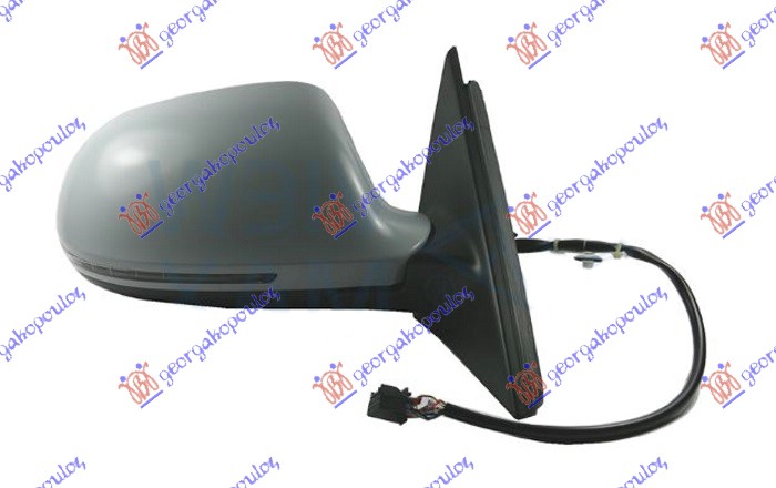 RETROVIZOR ELEKTRICNI SA GREJACEM PM (ELEKTRO-SKLOPIV) (MIGAVAC) (MEMORIJA) -2010 (14 PIN) (ASFERICNO STAKLO) AUDI A4 2007-2011 (8KH/8K2/8K5)