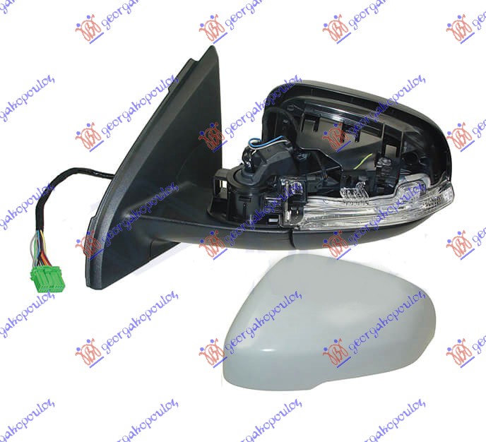 RETROVIZOR ELEKTRICNI SA GREJACEM PM (MIGAVAC) (SENZOR) (A KVALITET) (ASFERICNO STAKLO) VOLVO S60/V60 2010-2013 (155/157/134)