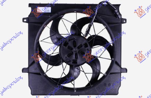 VENTILATOR KOMPLET (2.4/3.7 BENZIN) (2PIN) JEEP CHEROKEE 2002-2008 (KJ)