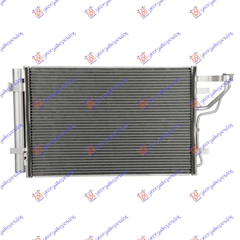 HLADNJAK KLIME ZA SVE MODELE BENZIN (570x390x16) HYUNDAI i30 2007-2012 (FD)