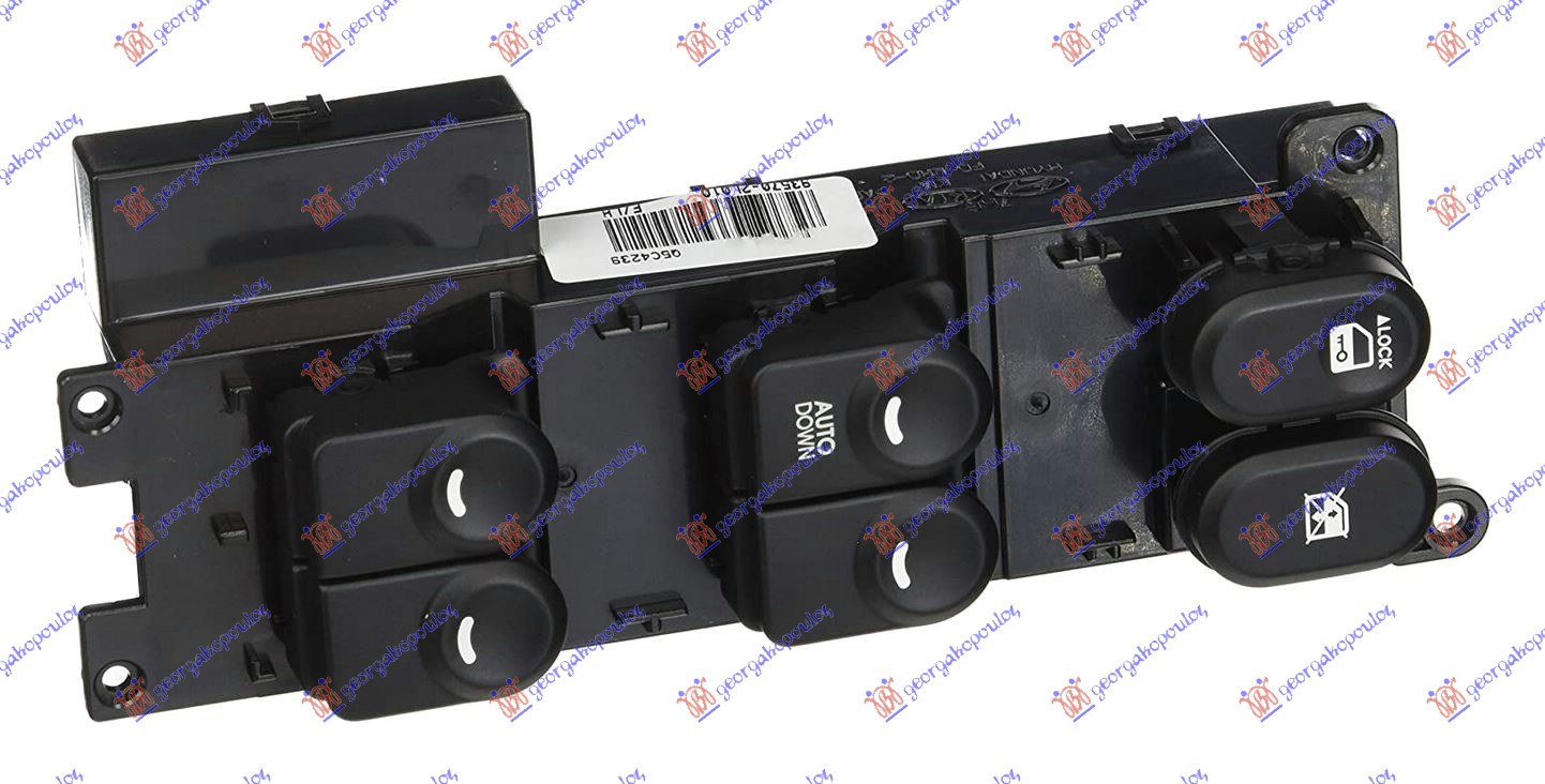 PREKIDAC U PREDNJIM VRATIMA (4 TASTERA) (AUTO DOWN) (16 PIN) HYUNDAI i30 2007-2012 (FD)
