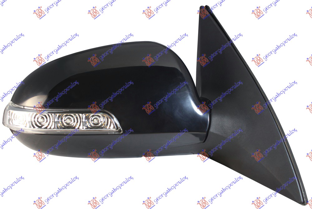 RETROVIZOR ELEKTRICNI SA GREJACEM (MIGAVAC) (A KVALITET) (KONVEKSNO STAKLO) HYUNDAI i30 2007-2012 (FD)
