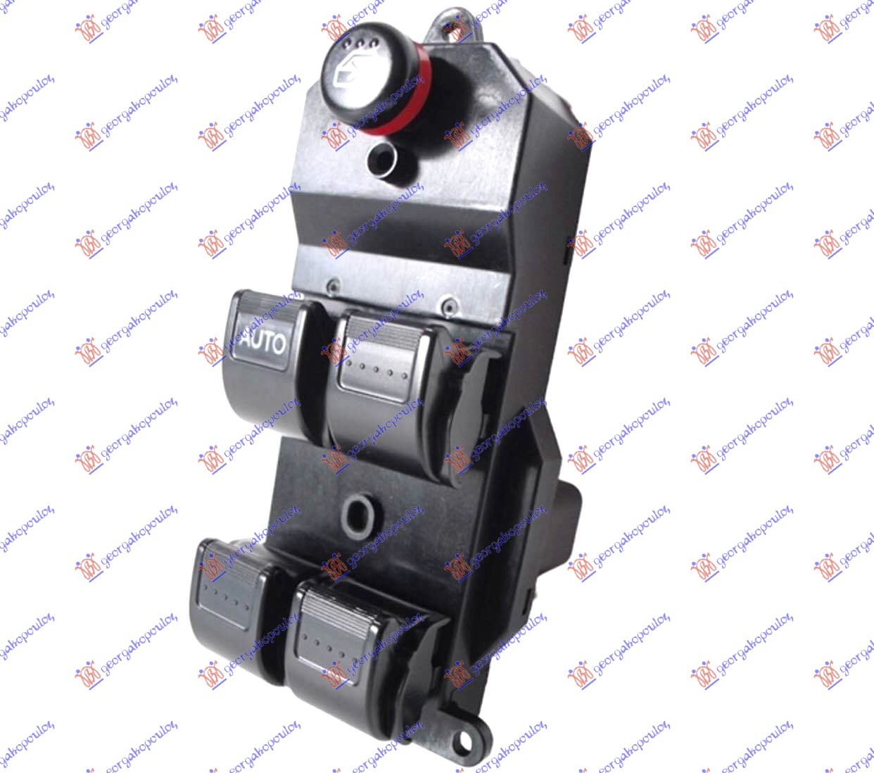 PREKIDAC U PREDNJIM VRATIMA CRNI (4 TASTERA) 4/5 VRATA (20 PIN) HONDA CIVIC H/B-L/B 2004-2005 (EU/EP/EV)