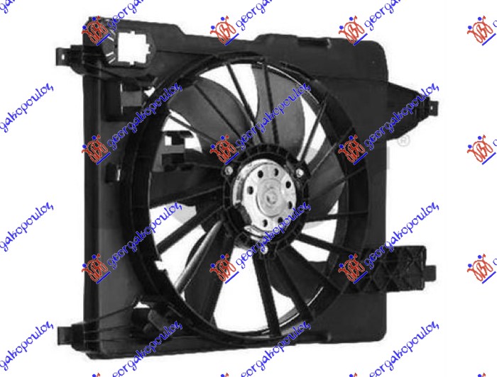 VENTILATOR KOMPLET (BENZIN/DIZEL) (5 NOSACA) RENAULT KANGOO 2013-2021 (KW0/KW1)