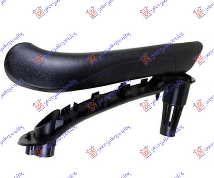 RUKOHVAT PREDNJIH VRATA UNUTRASNJI CRNI RENAULT KANGOO 2013-2021 (KW0/KW1)