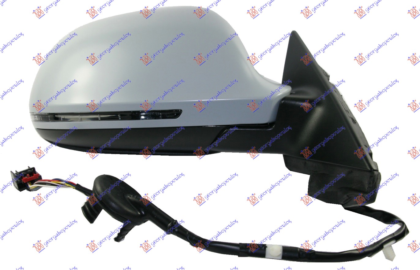 RETROVIZOR ELEKTRICNI SA GREJACEM PM 5 VRATA (ELEKTRO-SKLOPIV) (MIGAVAC) -2010 (ASFERICNO STAKLO) AUDI A3 2008-2012 (8P1/8PA/8P7)