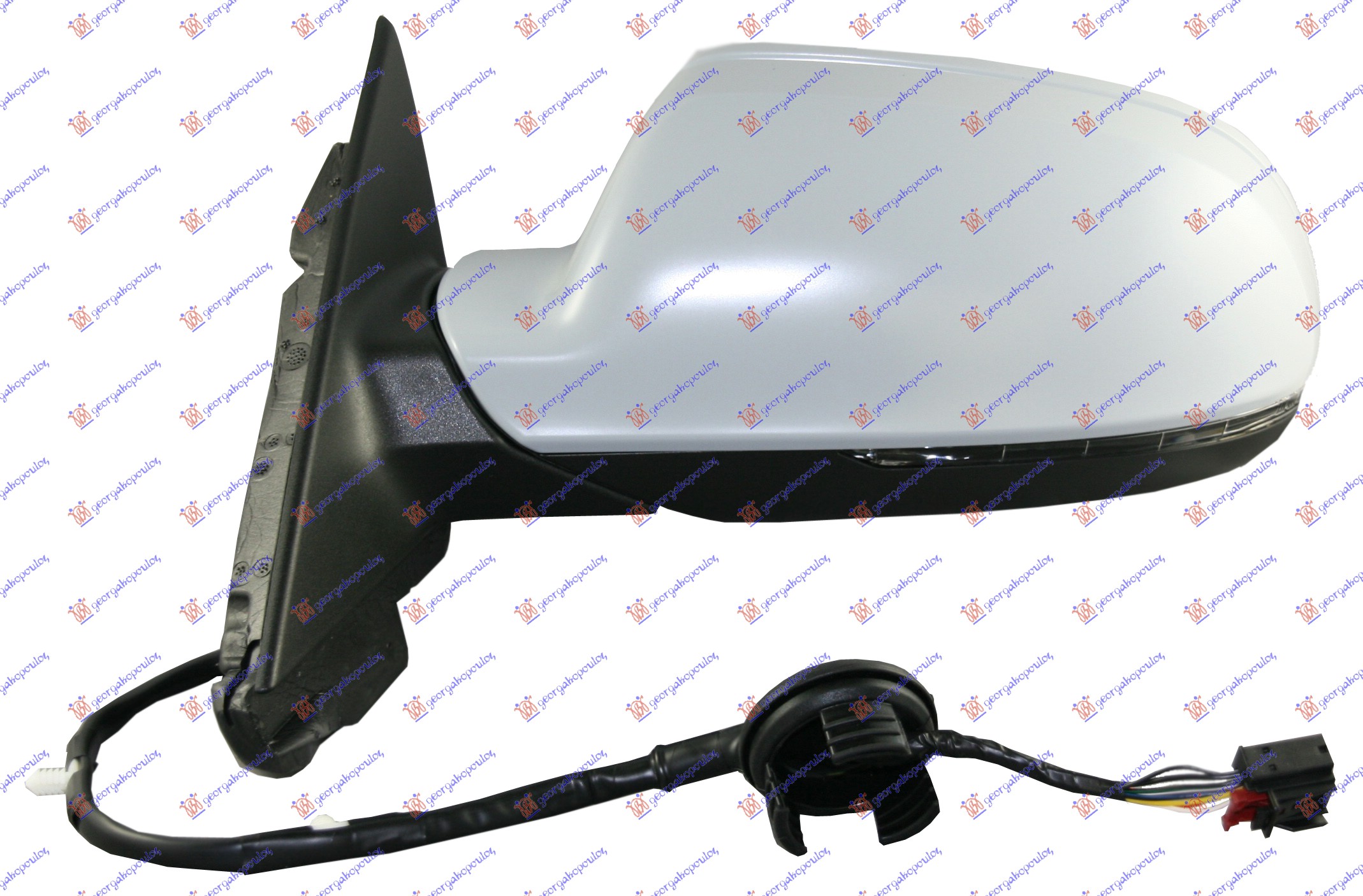 RETROVIZOR ELEKTRICNI SA GREJACEM PM 5 VRATA (ELEKTRO-SKLOPIV) (MIGAVAC) 2010- (A KVALITET) (ASFERICNO STAKLO) AUDI A3 2008-2012 (8P1/8PA/8P7)