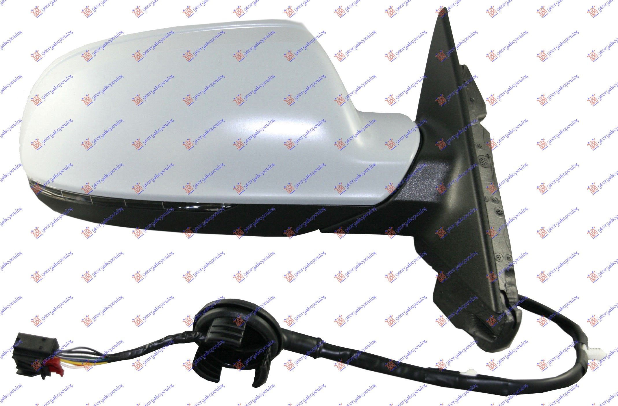 RETROVIZOR ELEKTRICNI SA GREJACEM PM 5 VRATA (ELEKTRO-SKLOPIV) (MIGAVAC) 2010- (ASFERICNO STAKLO) AUDI A3 2008-2012 (8P1/8PA/8P7)