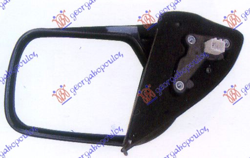 RETROVIZOR ELEKTRICNI CRNI MITSUBISHI OUTLANDER 2003-2007 (CUW)